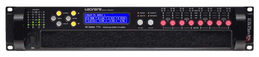 Tecnare T10 48 Series Digital amplifier, front view