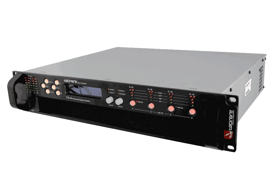 Tecnare T20-44 Digital amplifier, front perspective