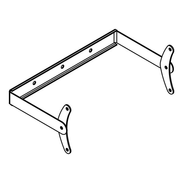 Tecnare E6 U Hanging Bracket, draw