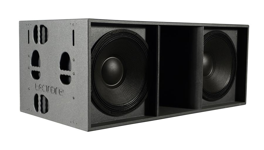 Tecnare SW218EB 2x18" Extended Bass Subwoofer, right perspective